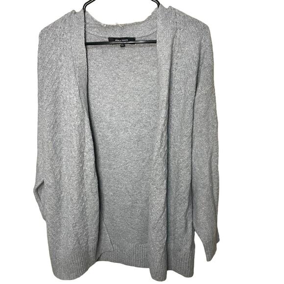 Chloe & Jasmine Sweaters - Chloe + Jasmine Gray Cardigan size medium